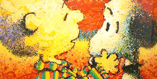 トム・エバハートの絵画作品　タイトルは、Dog Breas